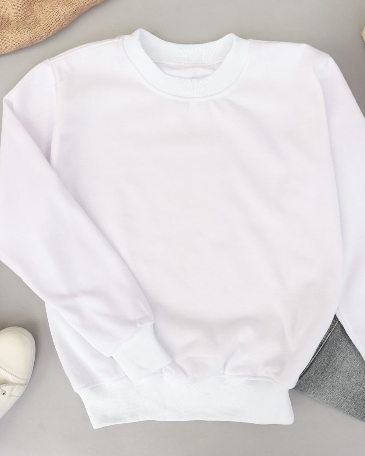 Champion Reverse Weave crewneck e bardhë