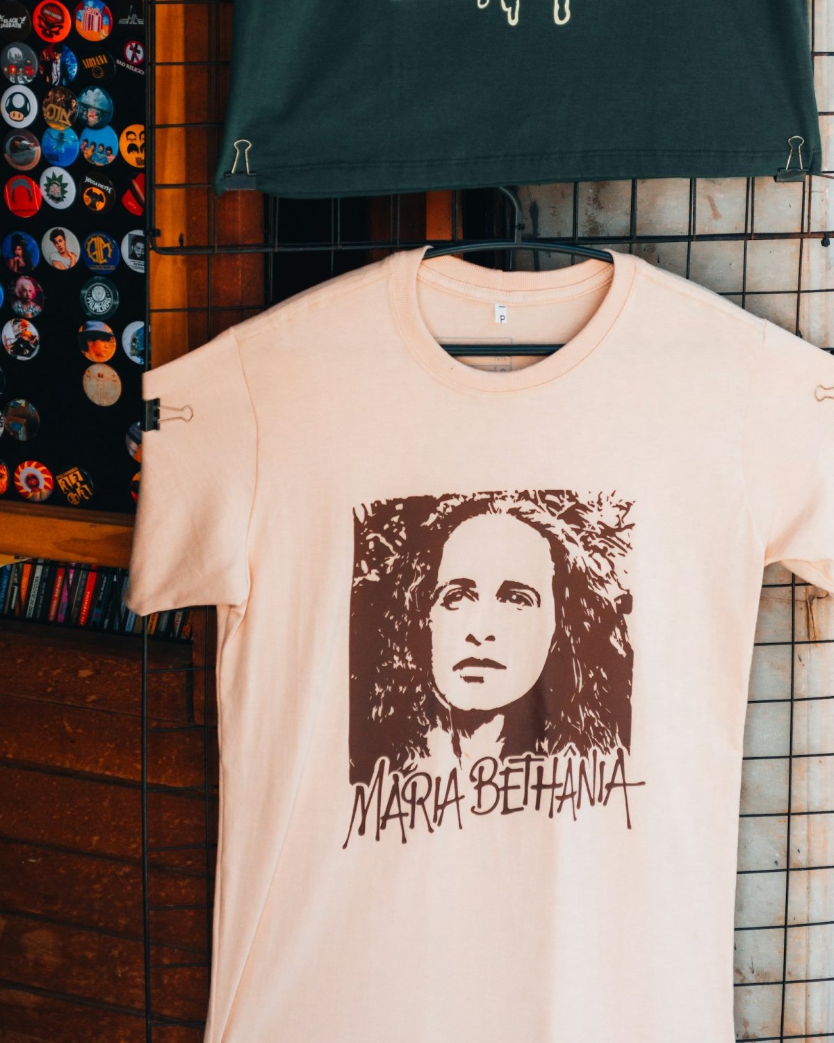 Stüssy T-shirt krem me portret 90s