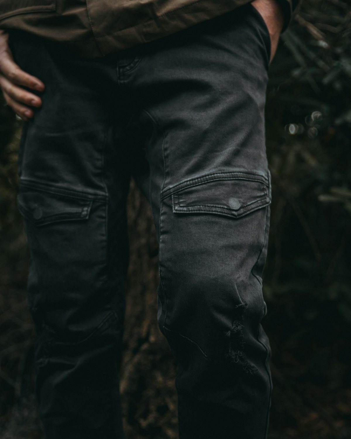 Dickies pantallona cargo të zeza Y2K
