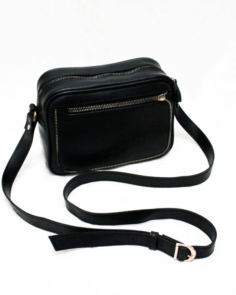Tommy Hilfiger çantë crossbody e zezë 90s