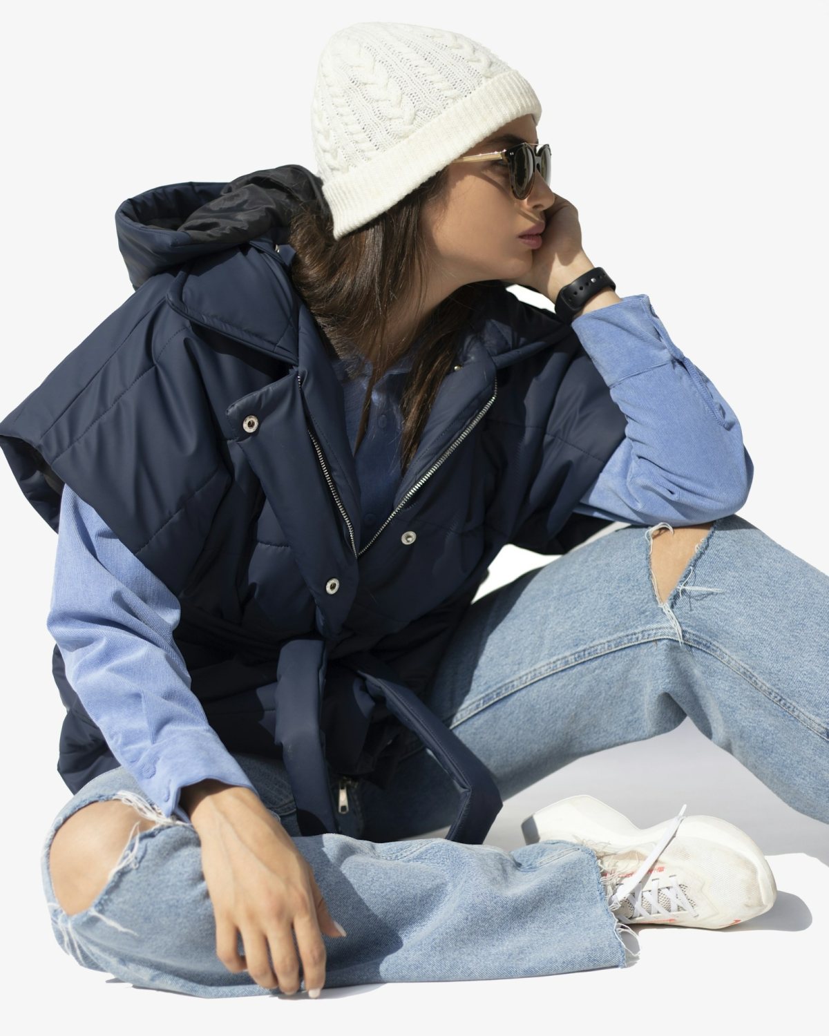Ralph Lauren jelek puffer blu Y2K