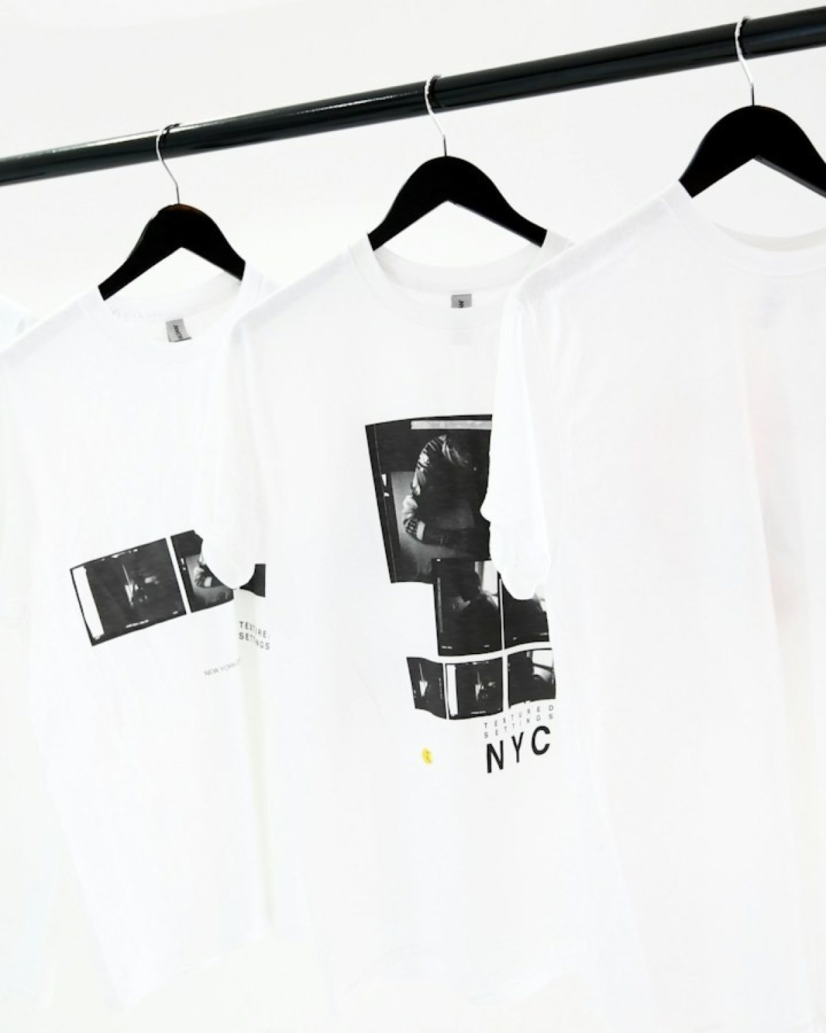 Stüssy T-shirt i bardhë me foto print Y2K