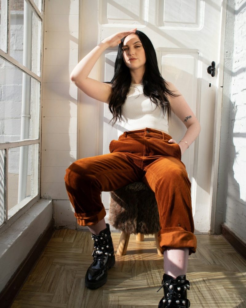 Wrangler pantallona kadife ngjyrë ndryshku 90s