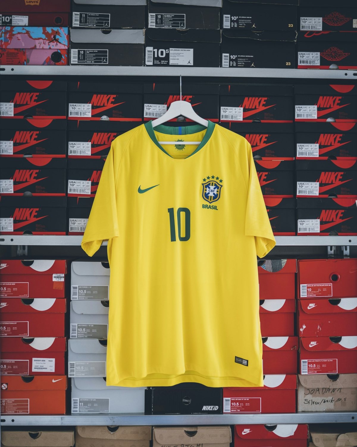 Nike fanellë Brazili e verdhë Y2K