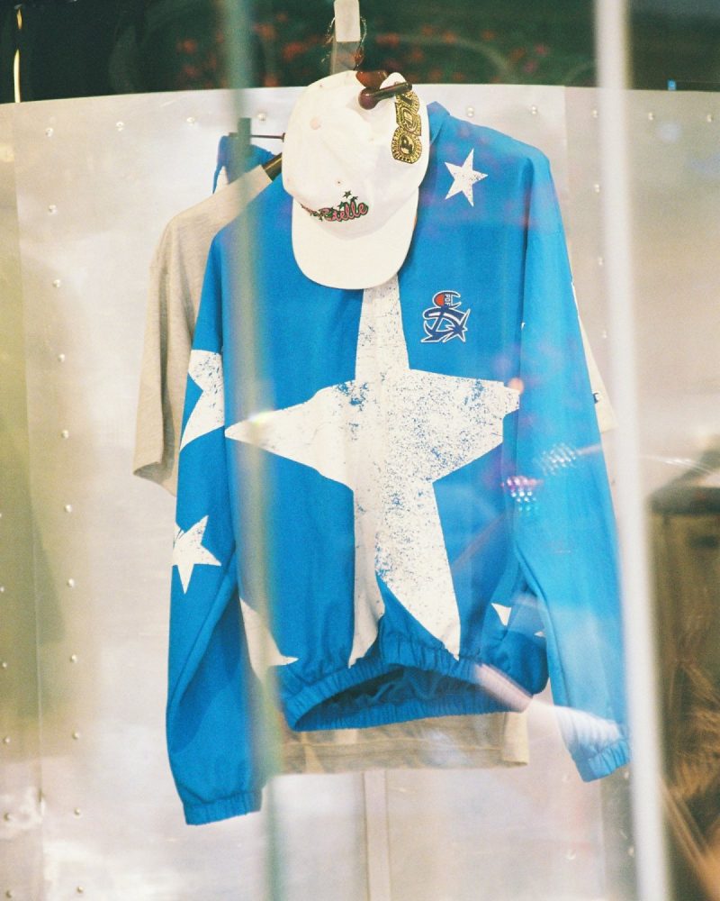 Champion xhaketë blu me yll 90s