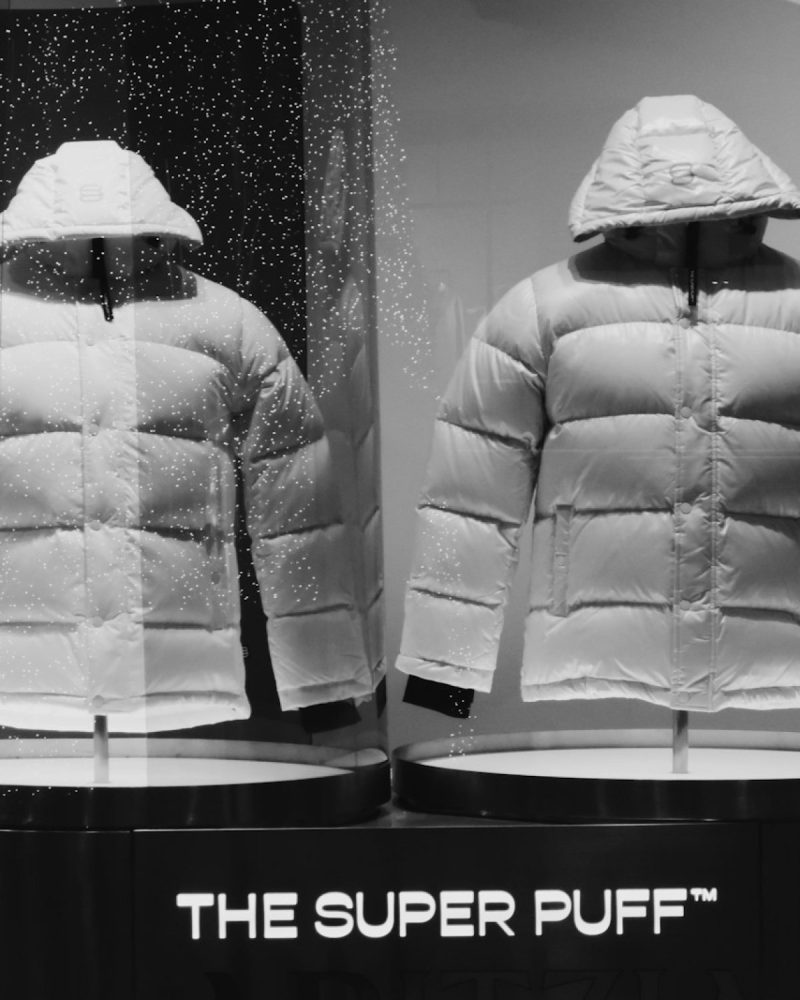 The North Face puffer e bardhë Y2K
