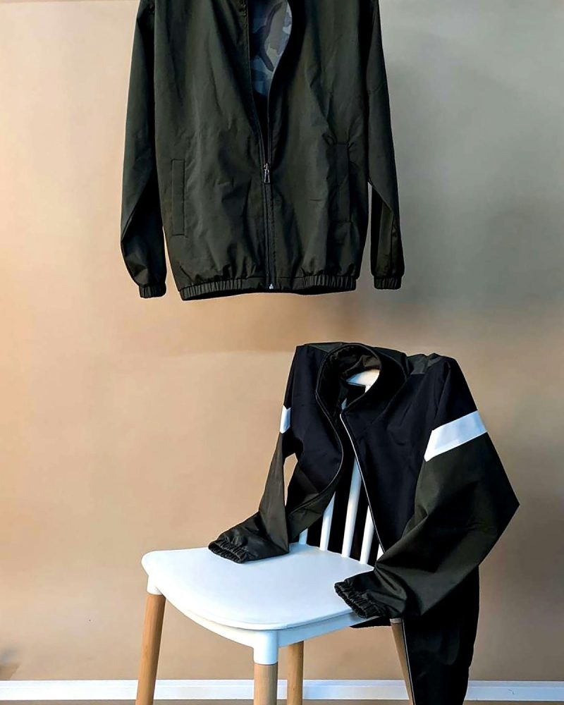 adidas xhaketë sportive bardhë-zi Y2K