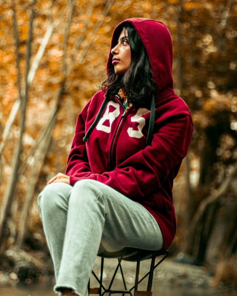 Tommy Hilfiger hoodie i kuq Y2K
