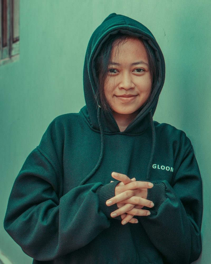 The North Face hoodie jeshil i errët 90s