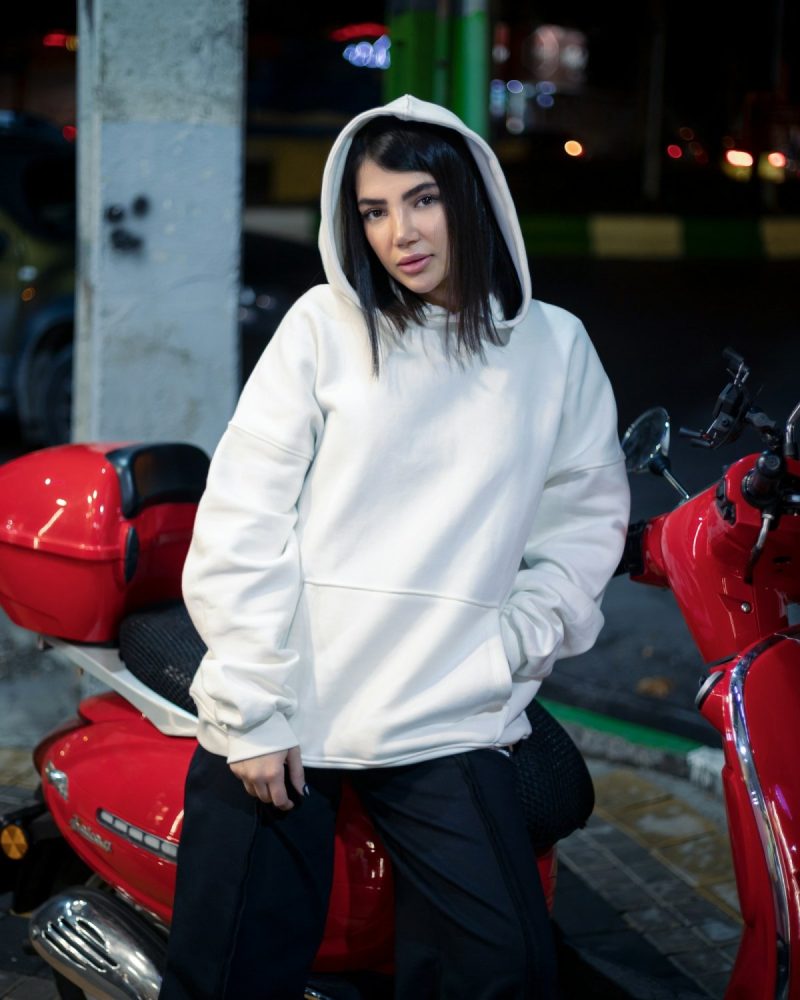 Ralph Lauren hoodie i bardhë 90s